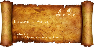Lippert Vera névjegykártya